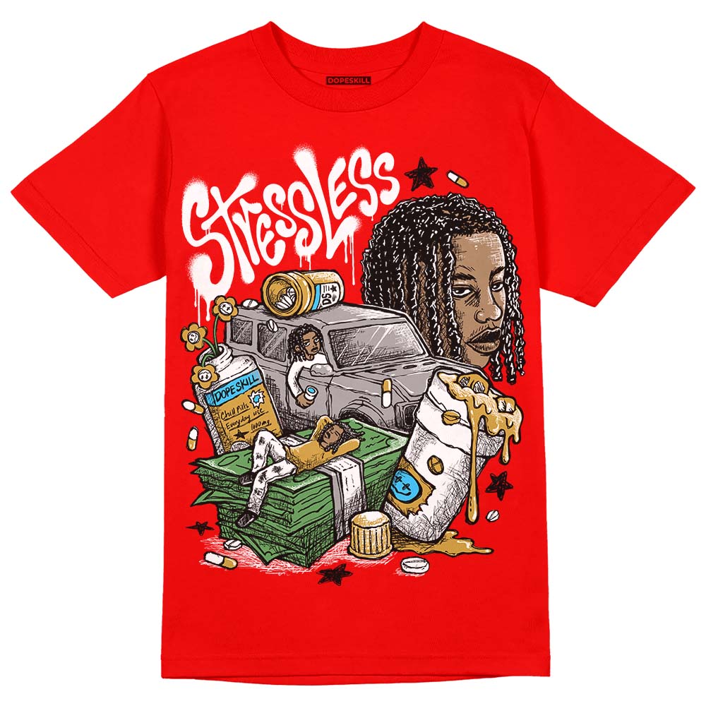 Red Collection superstreetwear Red T-shirt Stressless Graphic