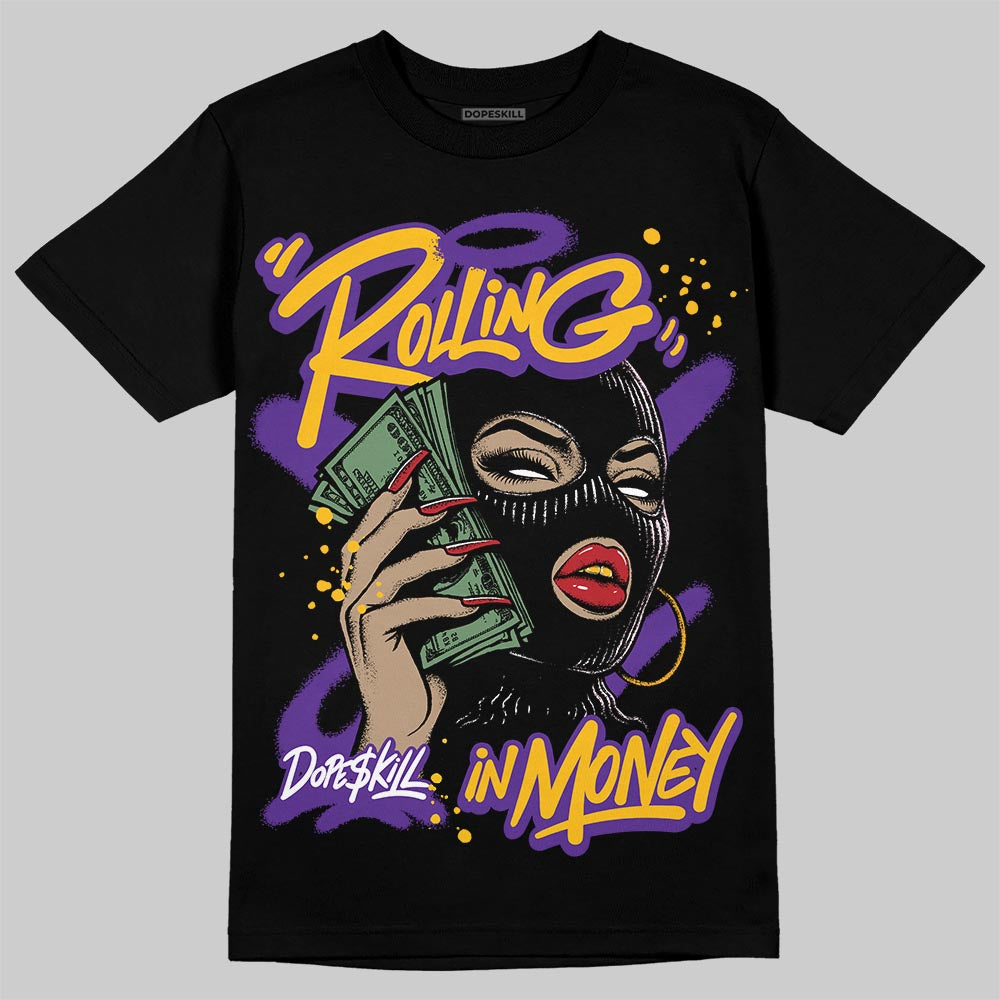 PURPLE Collection superstreetwear T-Shirt Rolling in Money Graphic