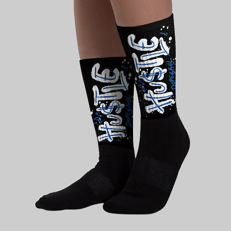 Space Jam 11s superstreetwear Sublimated Socks Hustle Graphic