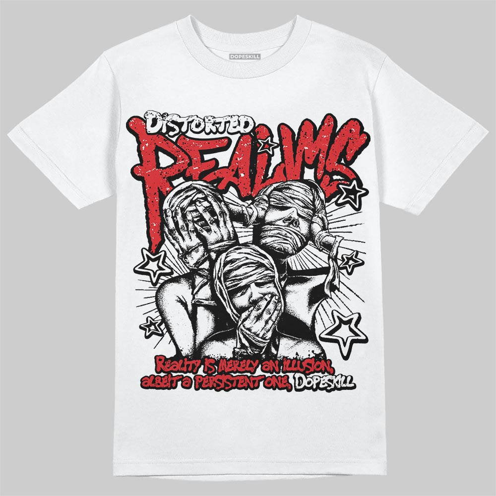 Red Cement 4S superstreetwear T-Shirt Distorted Realms Graphic