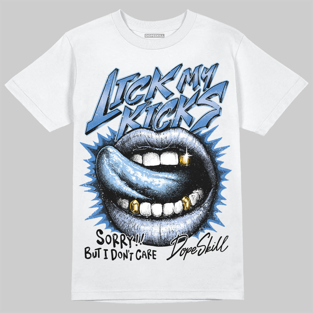 Women's Runner Sneaker Light Blue superstreetwear T-Shirt Lick My Kicks Graphic