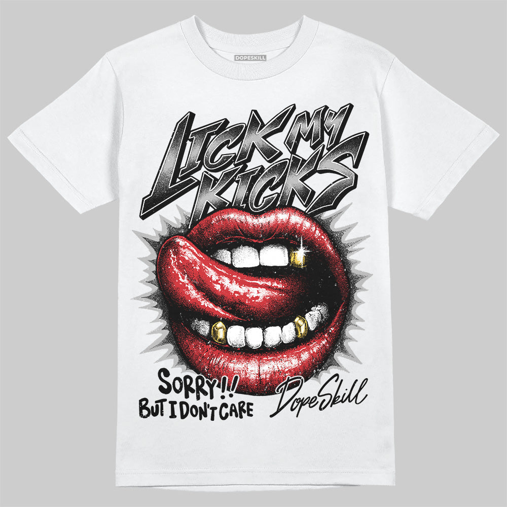 Black Cement 3s superstreetwear T-Shirt Lick My Kicks Graphic
