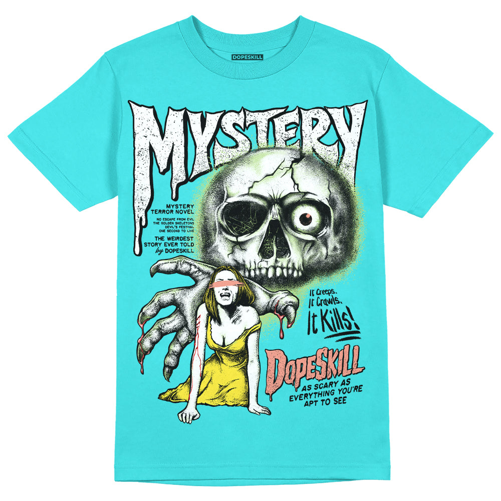 Cyan Burst 9060 superstreetwear Virtual Blue T-shirt Mystery Ghostly Grasp Graphic