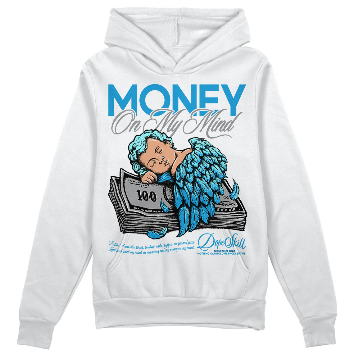 Military Blue 4s superstreetwear Hoodie Sweatshirt MOMM Graphic