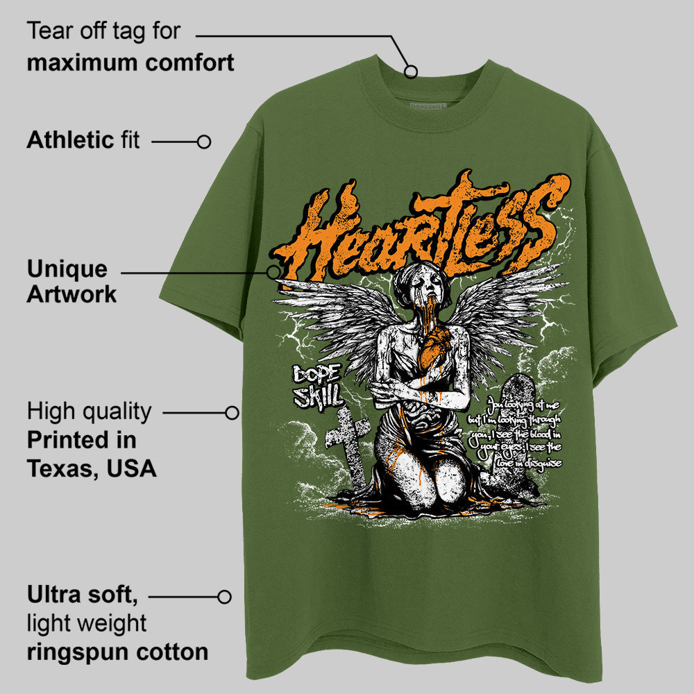 Olive 5s superstreetwear Olive T-shirt Heartless Graphic