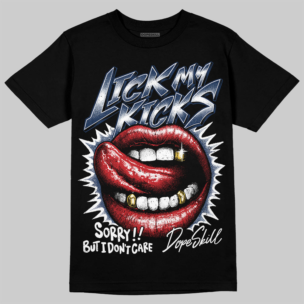 Summit White Navy 4s superstreetwear T-Shirt Lick My Kicks Graphic