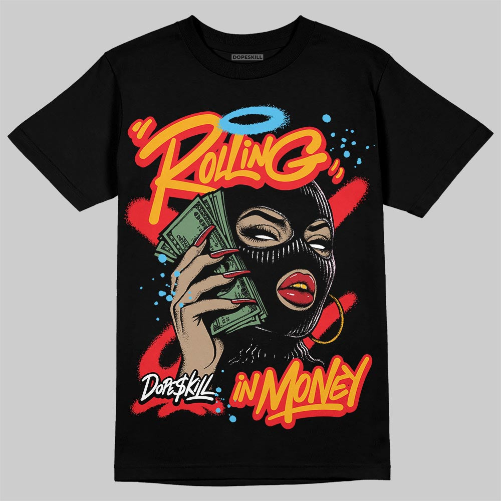 Red Collection superstreetwear T-Shirt Rolling in Money Graphic