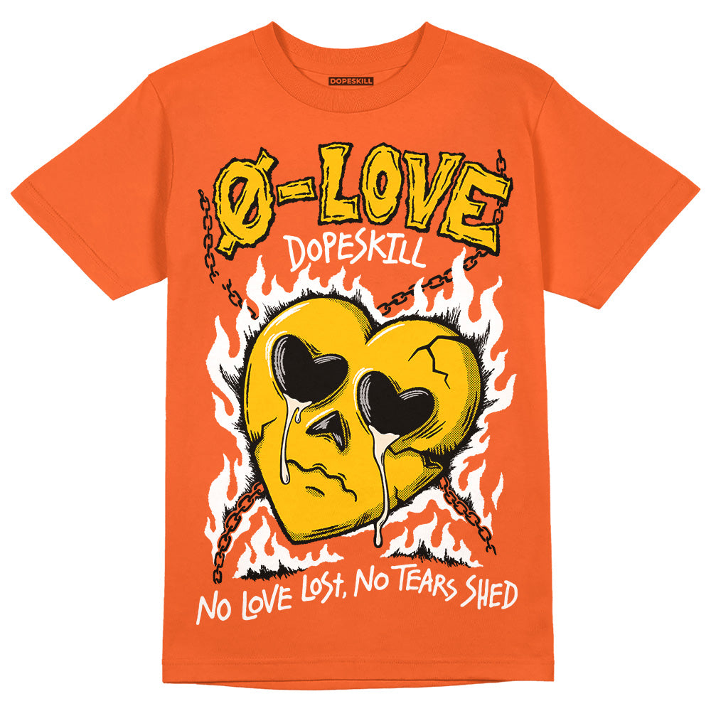 Georgia Peach 3s superstreetwear Orange T-shirt Crying Heart Graphic