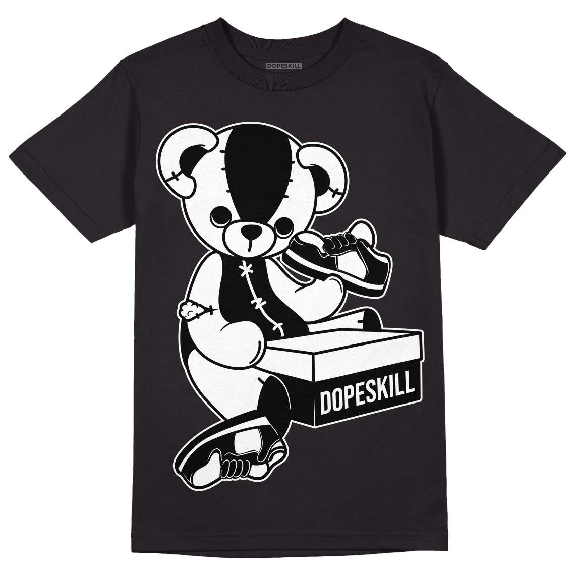 Dunk Low Panda White Black superstreetwear T-Shirt Sneakerhead BEAR Graphic