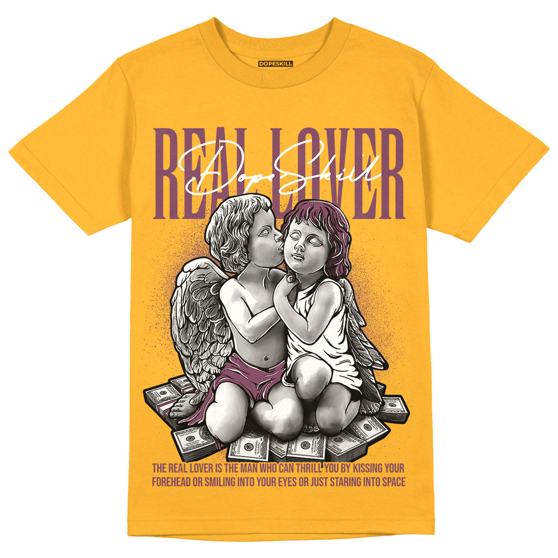 Brotherhood 1s High OG superstreetwear University Gold T-shirt Real Lover Graphic