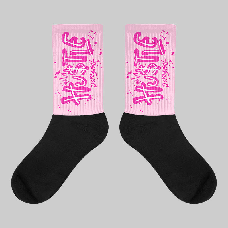 Triple Pink Dunk superstreetwear Sublimated Socks Hustle Graphic