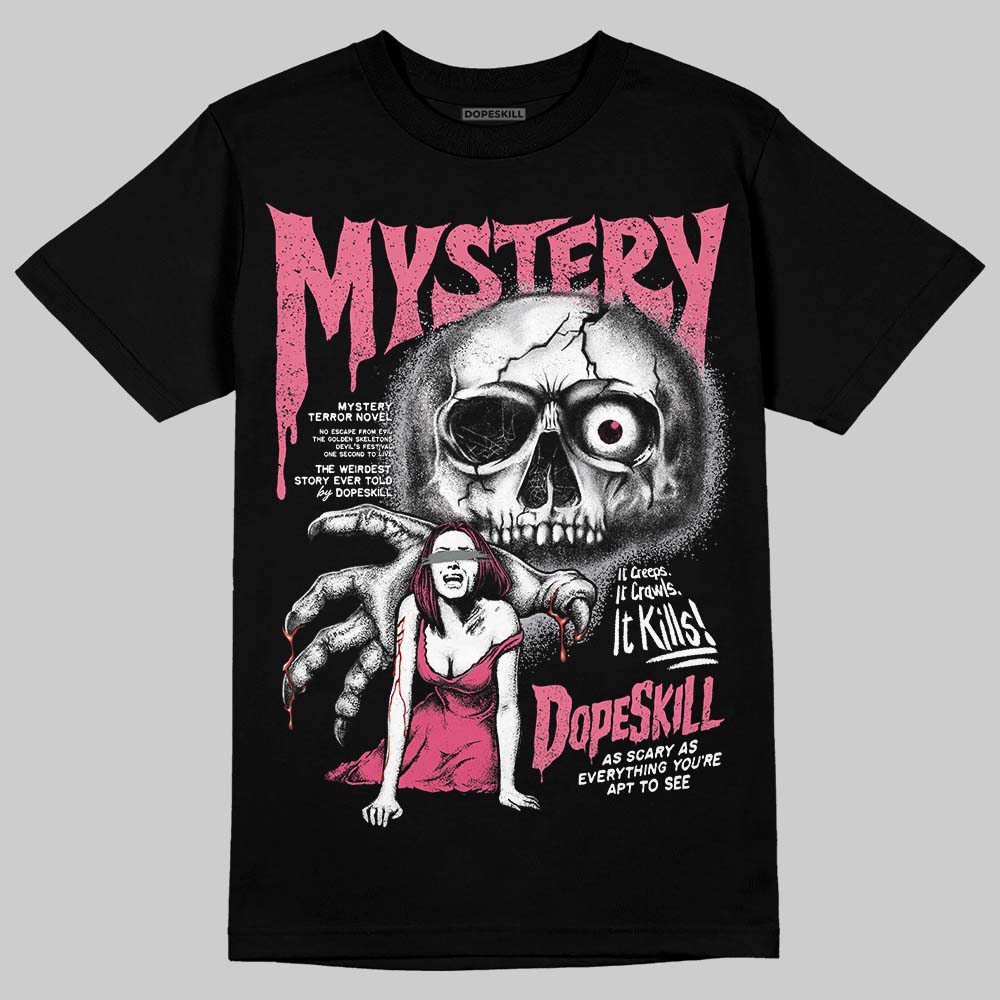 White Fluo Pink superstreetwear T-Shirt Mystery Ghostly Grasp Graphic