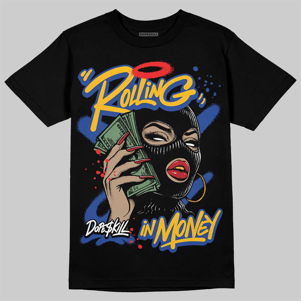 Royal Blue Collection superstreetwear T-Shirt Rolling in Money Graphic