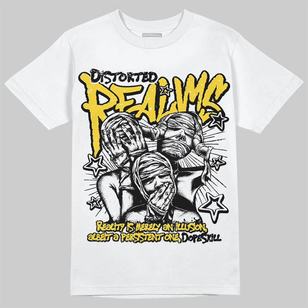Black Tour Yellow AJ 4 Thunder superstreetwear T-Shirt Distorted Realms Graphic