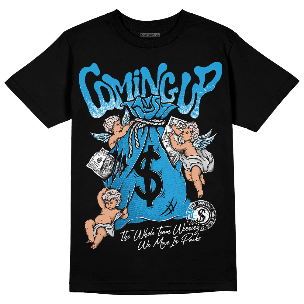 Military Blue 4s superstreetwear T-Shirt Money Bag Coming Up Graphic