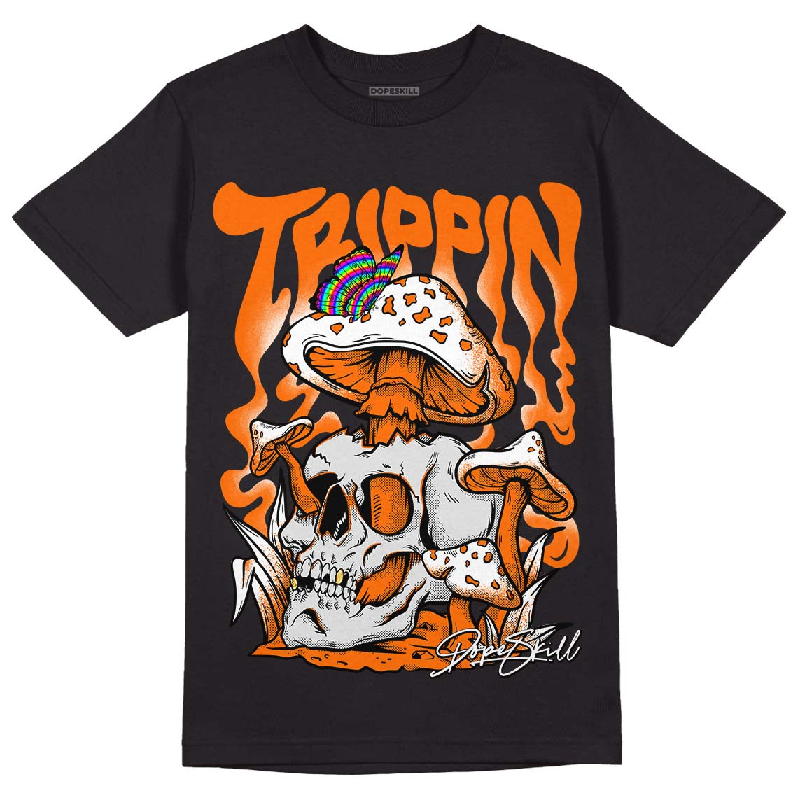 Orange Black White superstreetwear T-Shirt Trippin Graphic