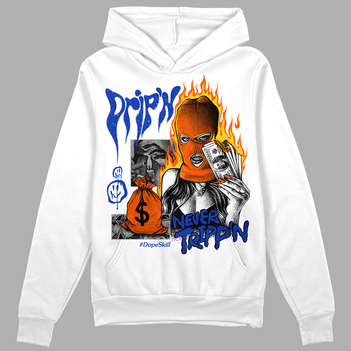 Dunk Futura Orange Blaze superstreetwear Hoodie Sweatshirt Drip'n Never Tripp'n Graphic