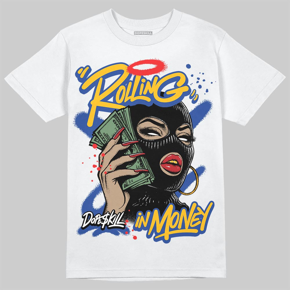 Royal Blue Collection superstreetwear T-Shirt Rolling in Money Graphic