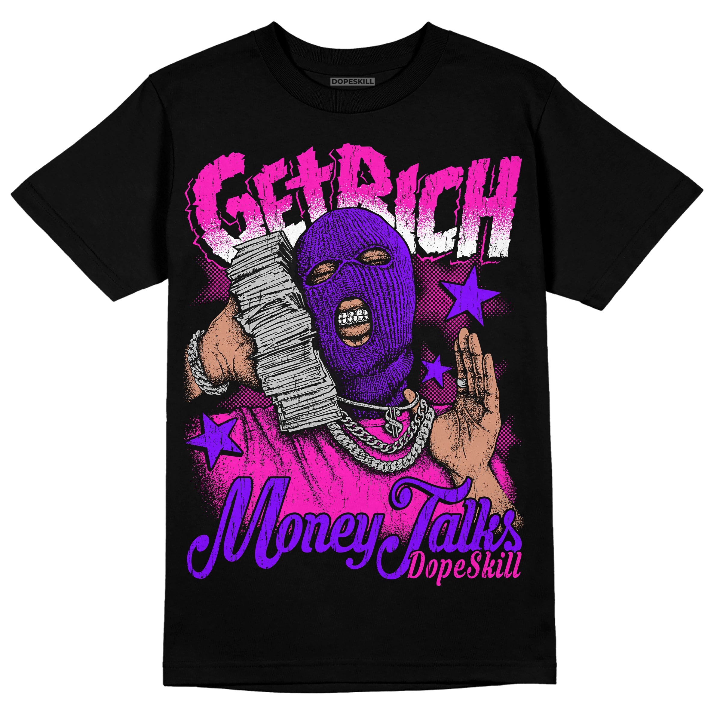 Dunk Low Active Fuchsia superstreetwear T-Shirt Get Rich Graphic