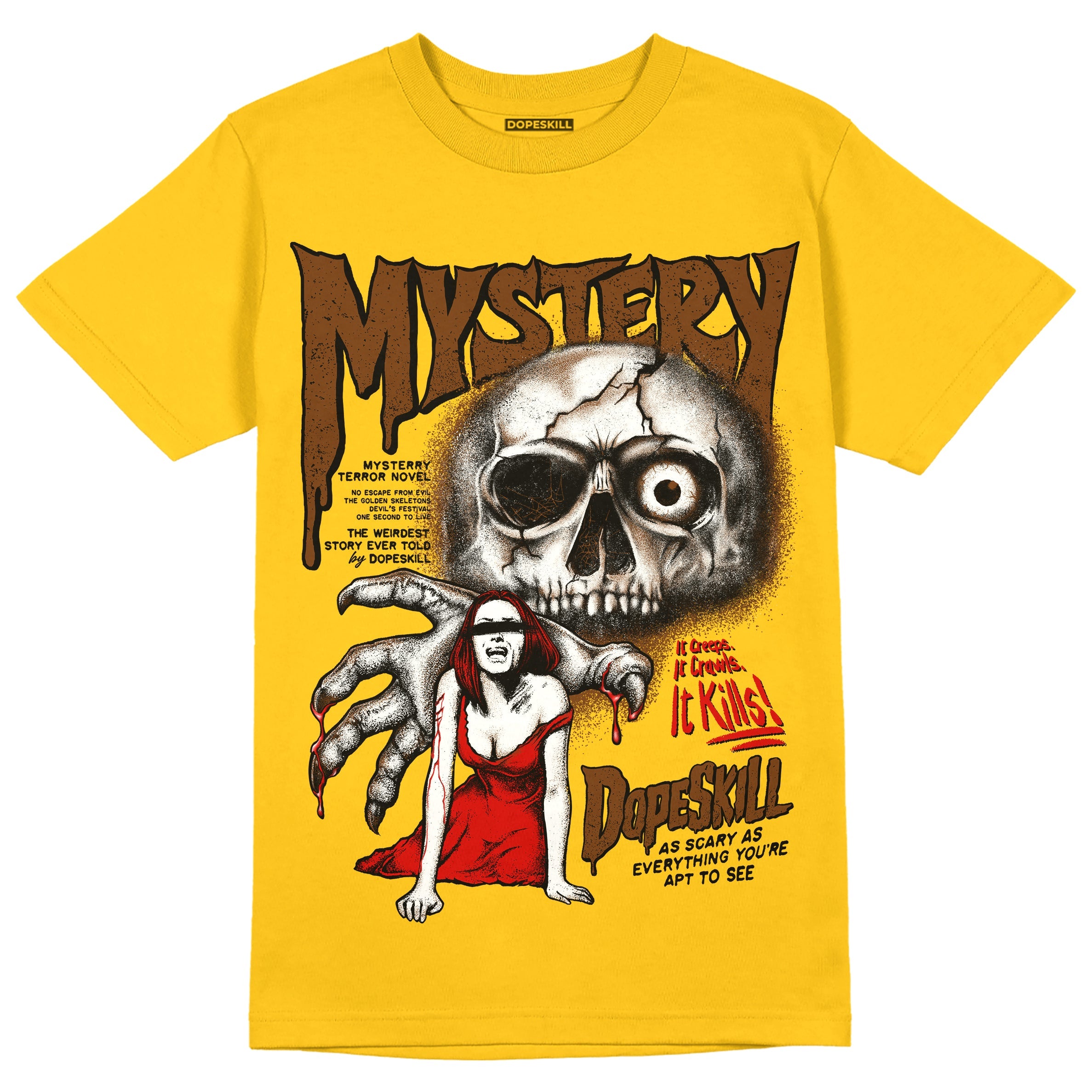 Yellow Collection superstreetwear Gold T-shirt Mystery Ghostly Grasp Graphic