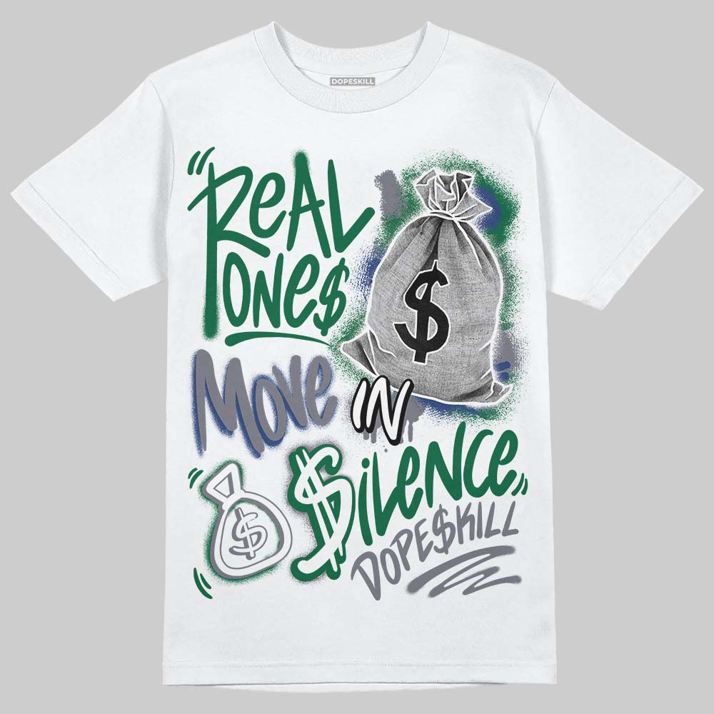GT-2160 Shamrock Green superstreetwear T-Shirt Real Ones Move In Silence Graphic