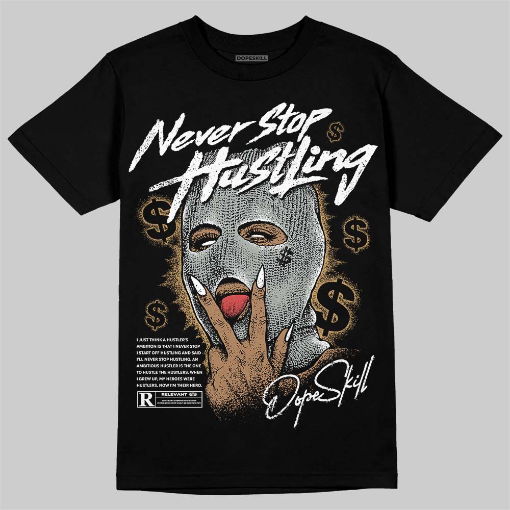 1906R a??White Golda?? superstreetwear T-Shirt Never Stop Hustling Graphic