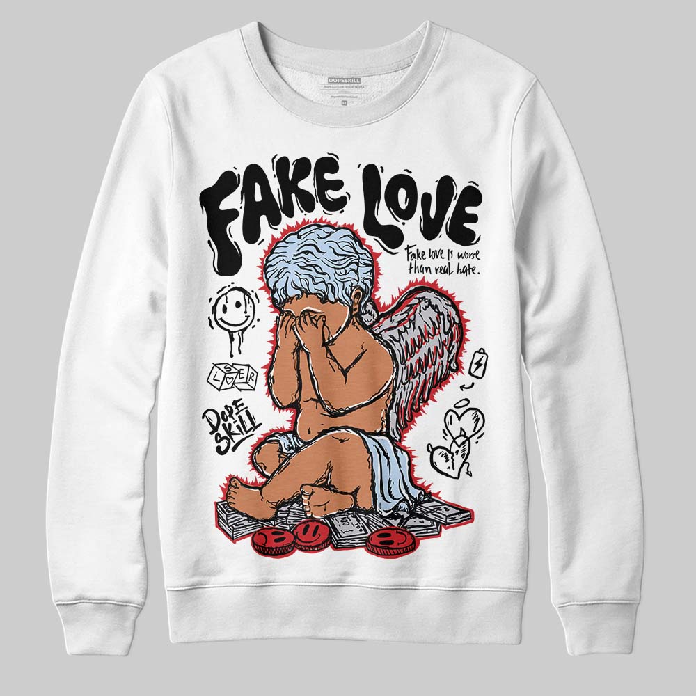 Black Metallic Reimagined 5s superstreetwear Sweatshirt False Love Graphic