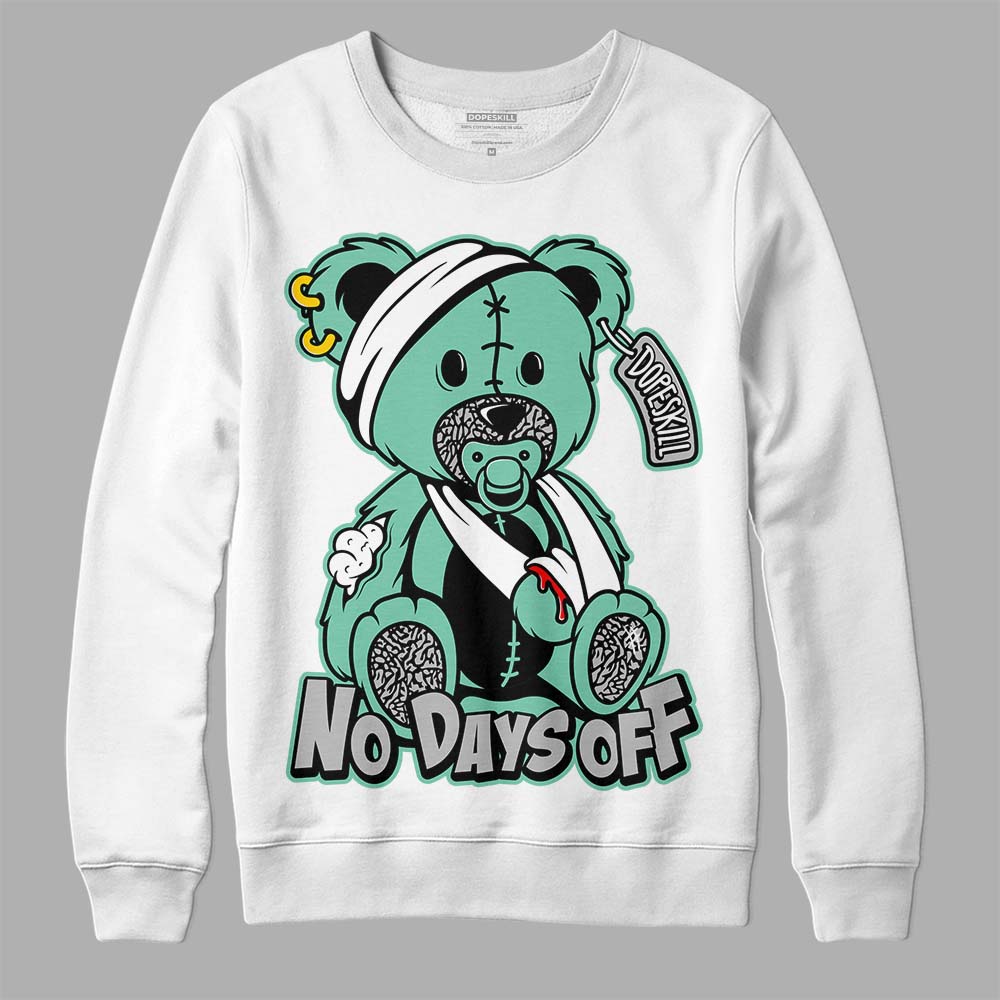 Green Glow 3s superstreetwear Sweatshirt Hurt Bear Graphic