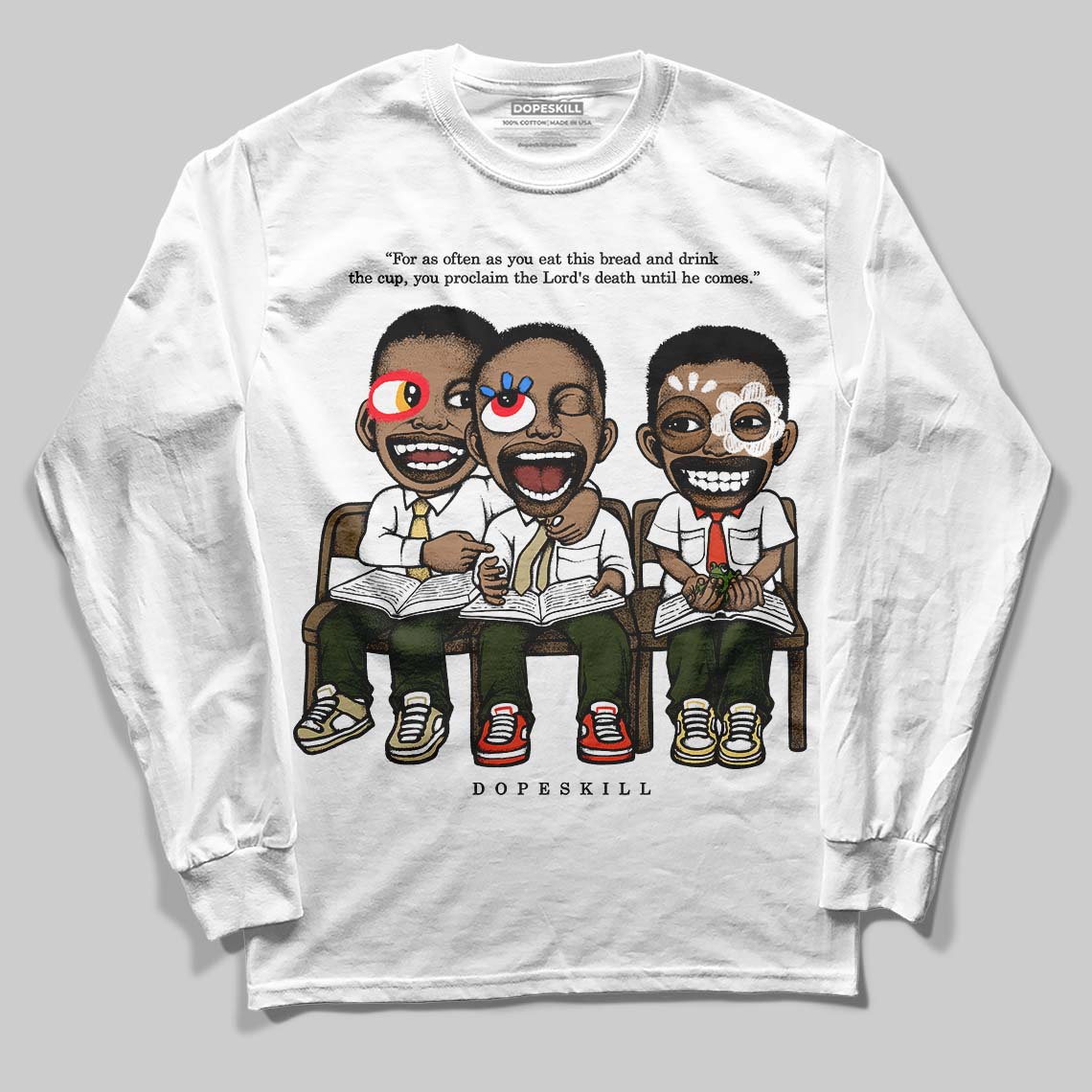 Olive Collection superstreetwear Long Sleeve T-Shirt First Sunday Graphic