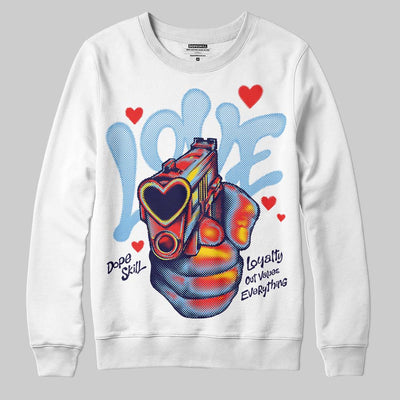 University Blue Collection DopeSkill Sweatshirt Love Shot Graphic
