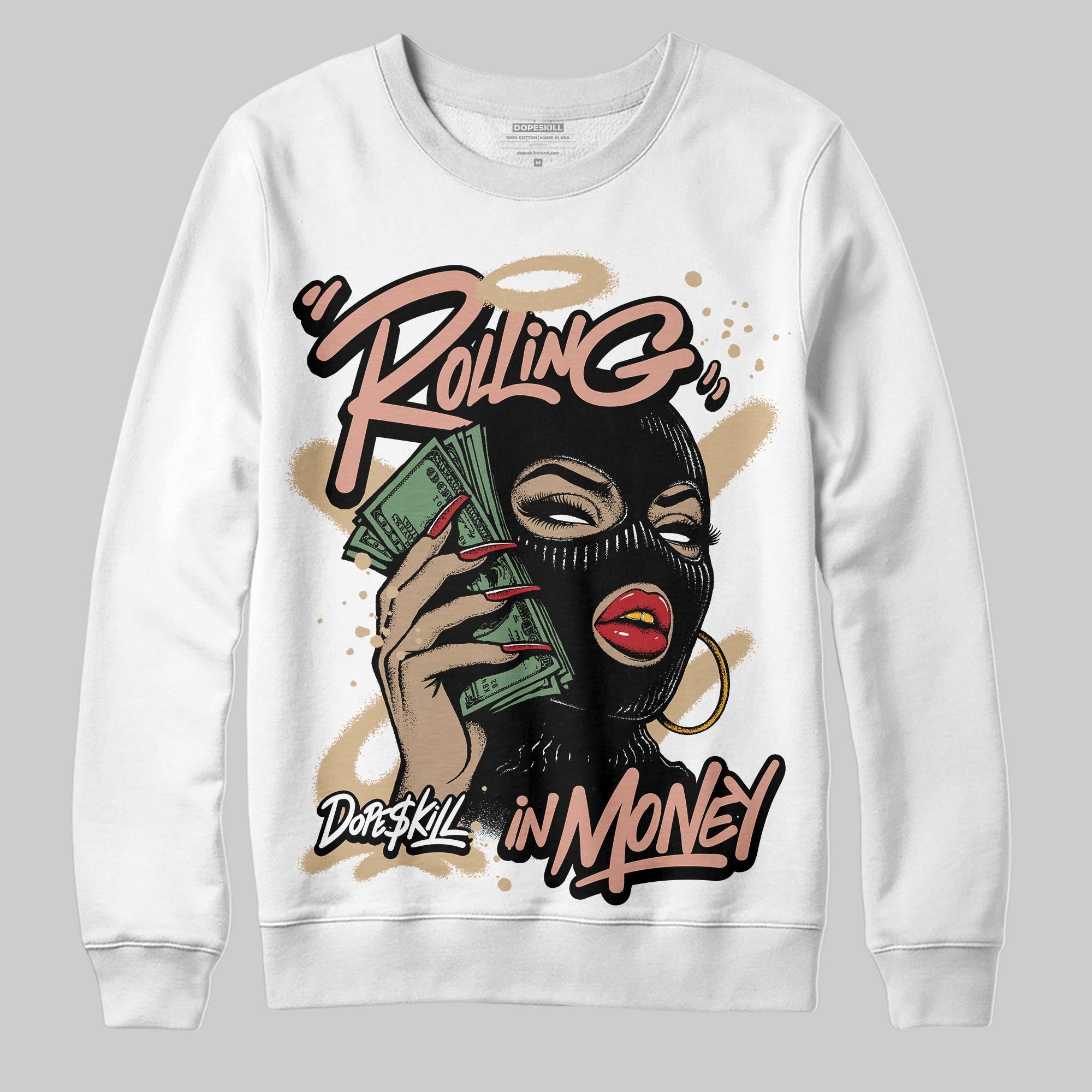 TAN Collection superstreetwear Sweatshirt Rolling in Money Graphic