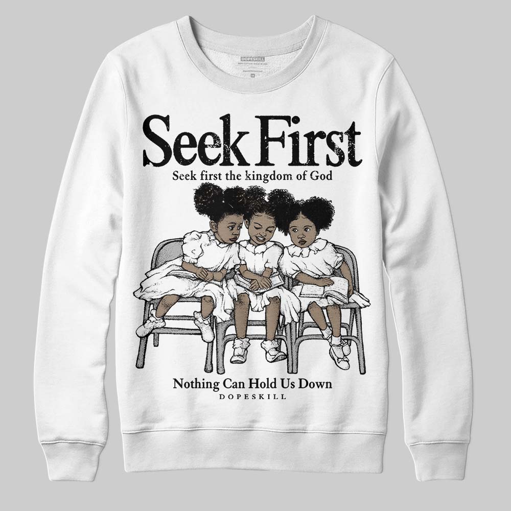 Black and White Collection superstreetwear Sweatshirt New Seek First Graphic
