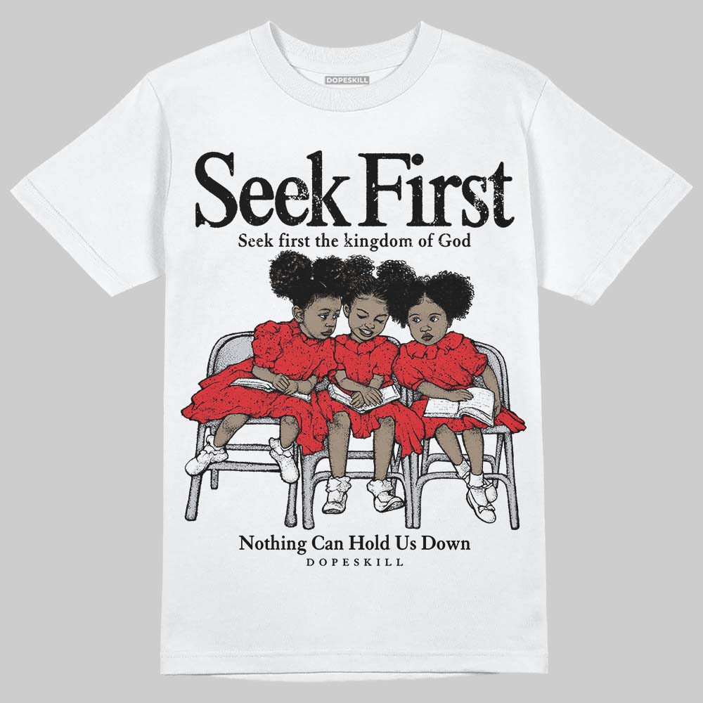 Red Cement 4S superstreetwear T-Shirt New Seek First Graphic