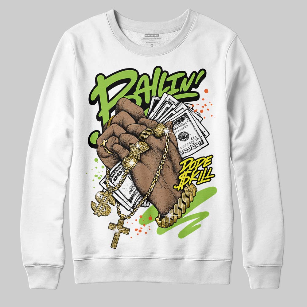 Neon Green Collection superstreetwear Sweatshirt Always Ballin' Graphic