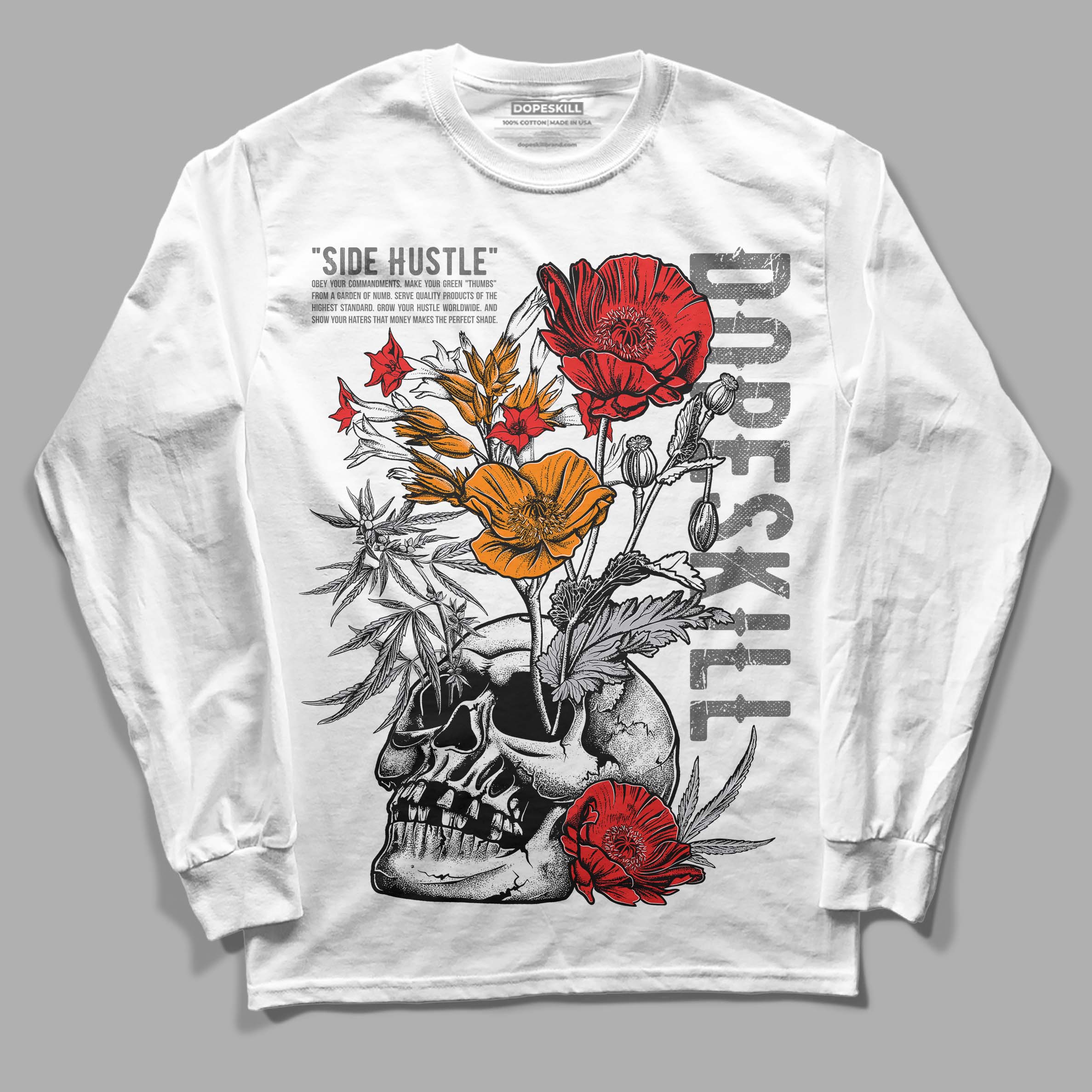 Grey Collection superstreetwear Long Sleeve T-Shirt Side Hustle Graphic