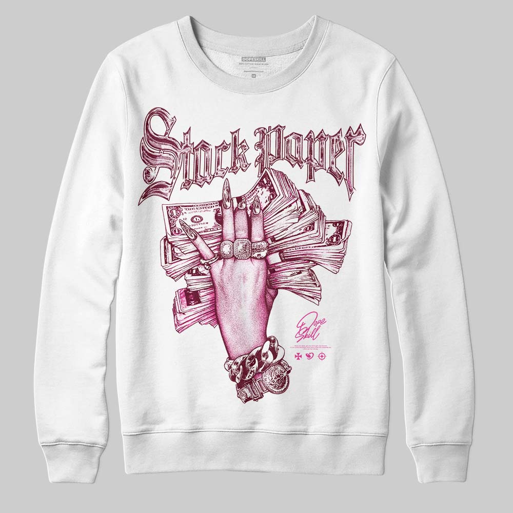 Pink Collection superstreetwear Sweatshirt Stack Paper Graphic