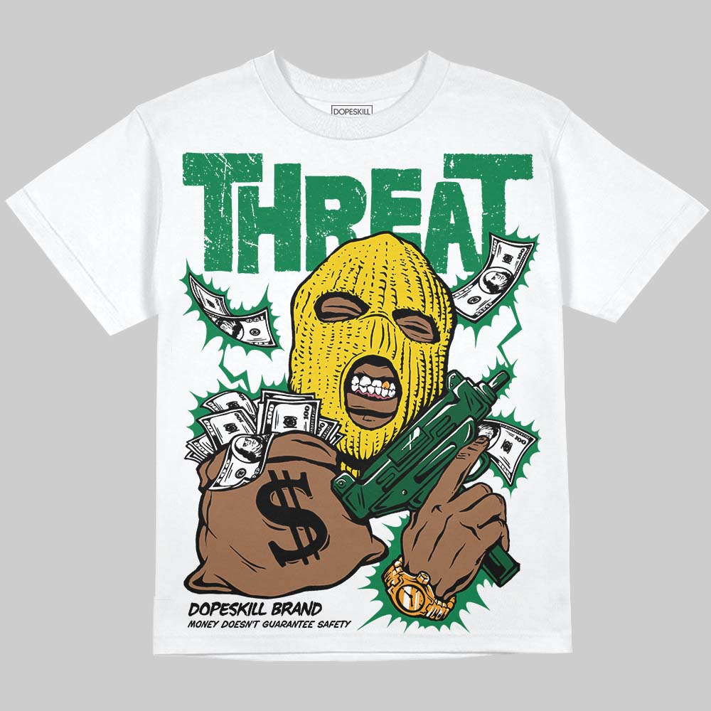 Green Collection superstreetwear Oversize Print T-Shirt Under Threat Graphic