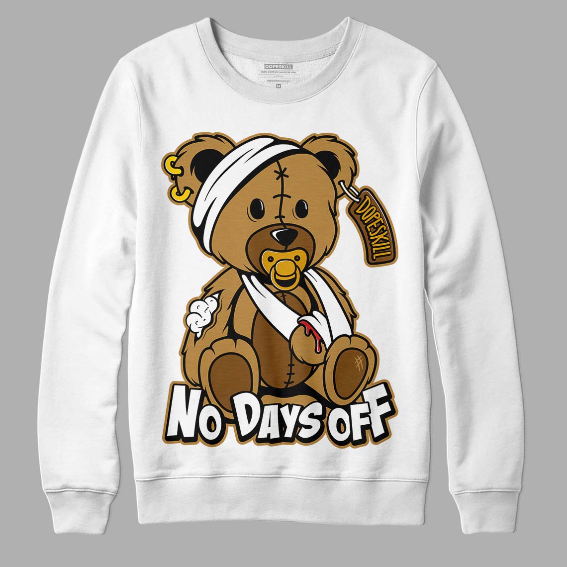 Wheat 13s superstreetwear Sweatshirt Hurt Bear Graphic