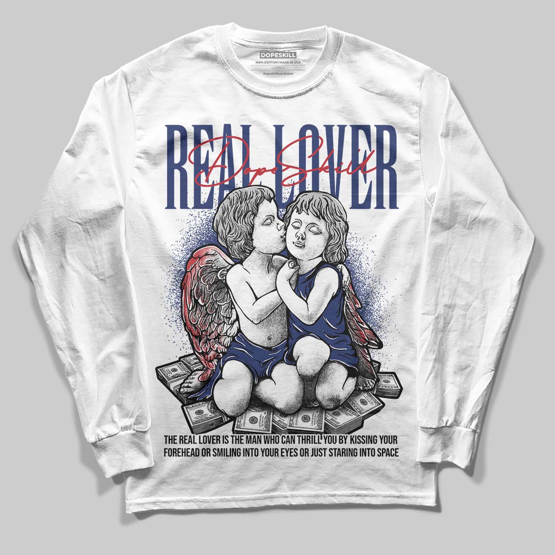Rare Air Deep Royal Blue 1s superstreetwear Long Sleeve T-Shirt Real Lover Graphic