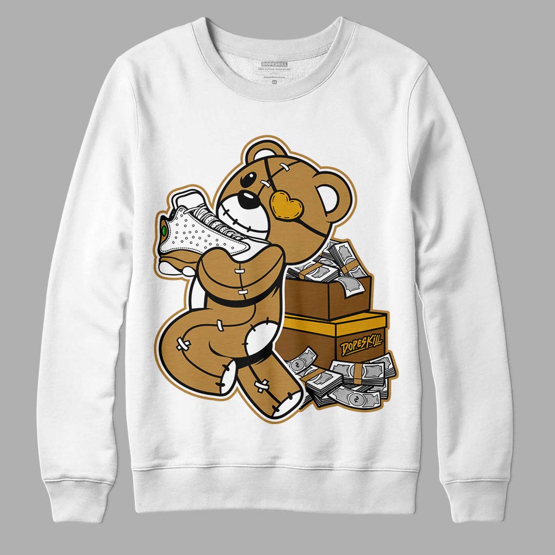 Wheat 13s superstreetwear Sweatshirt Bear Steals Sneaker Graphic