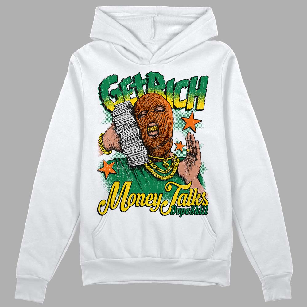 Green Collection superstreetwear Hoodie Sweatshirt Get Rich Graphic