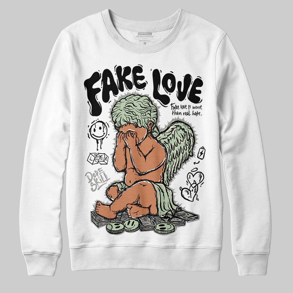 Seafoam 4s 2025 superstreetwear Sweatshirt False Love Graphic