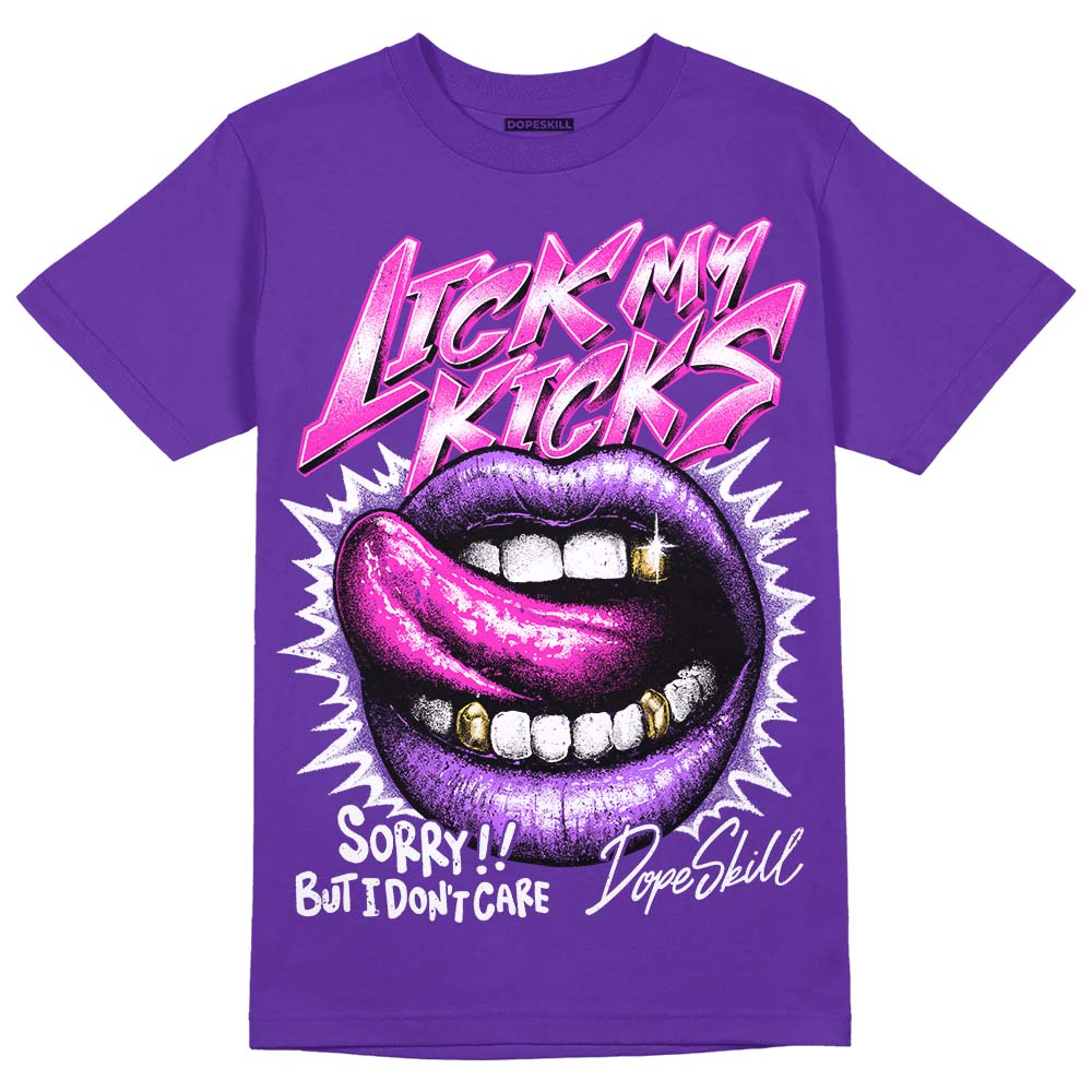 PURPLE Collection superstreetwear Purple T-shirt Lick My Kicks Graphic