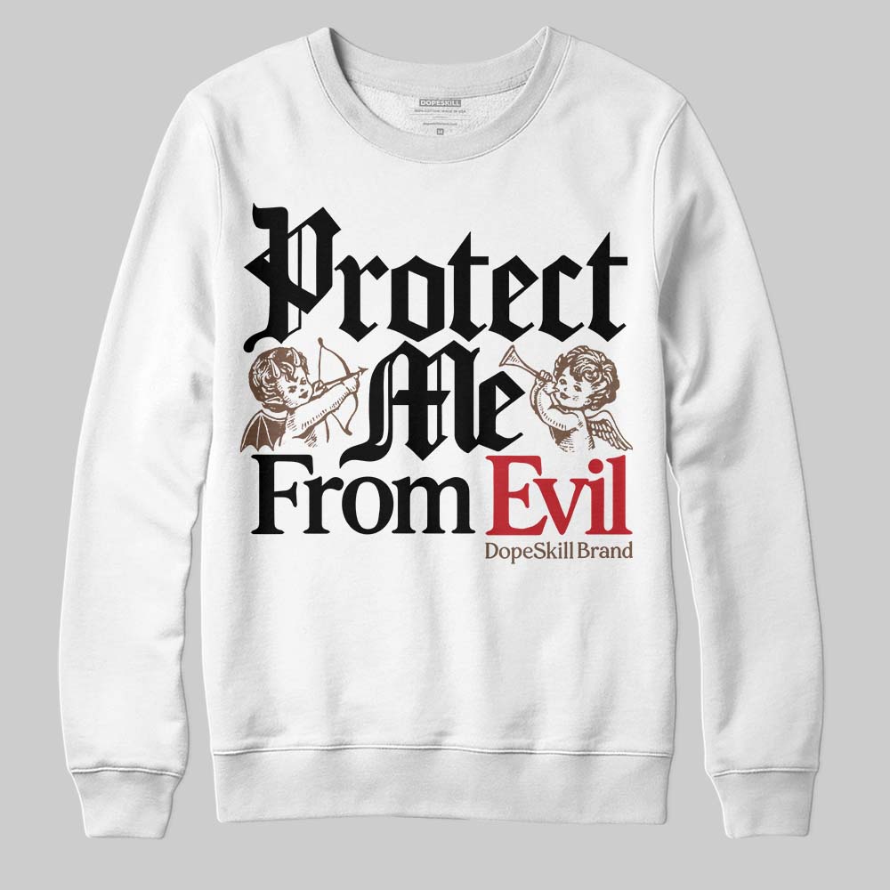 Olive 9s superstreetwear Sweatshirt Protect Me From Evil Graphic