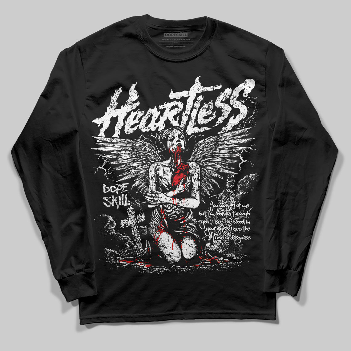 Dunk Panda White Black superstreetwear Long Sleeve T-Shirt Heartless Graphic