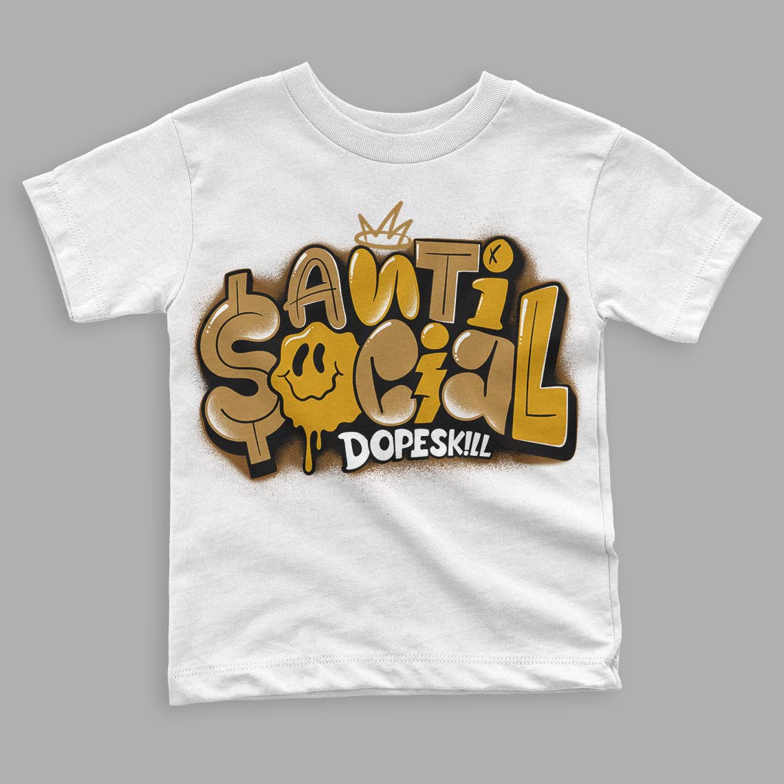 Wheat 13s superstreetwear Toddler Kids T-shirt Anti Social Graphic