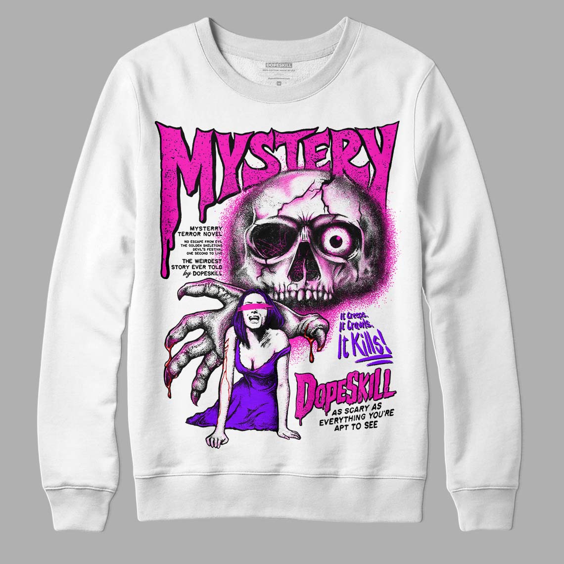 Dunk Active Fuchsia superstreetwear Sweatshirt Mystery Ghostly Grasp Graphic