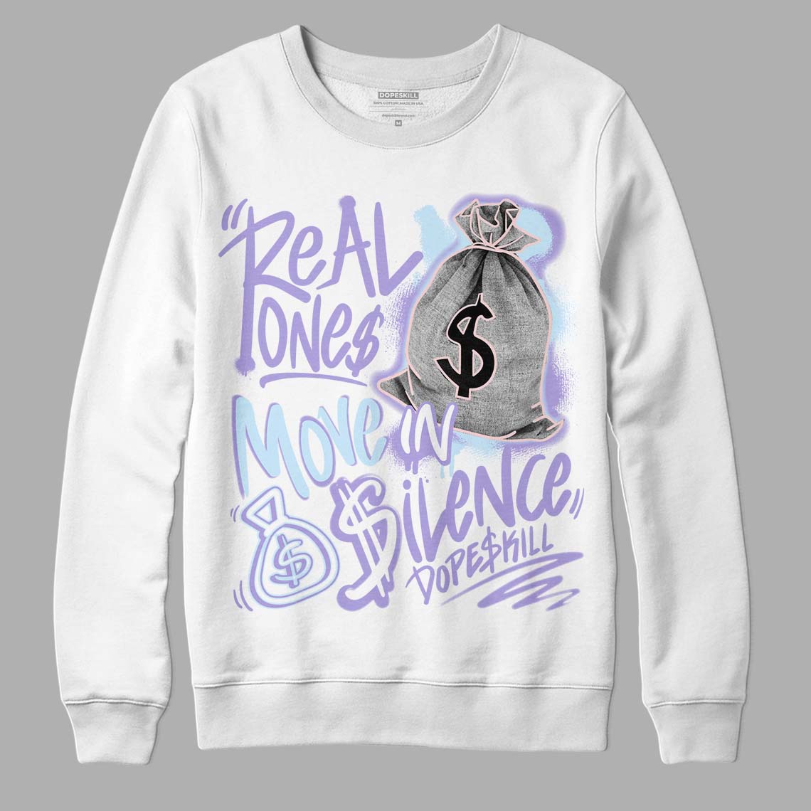 Easter Dunk Low superstreetwear Sweatshirt Real Ones Move In Silence Graphic