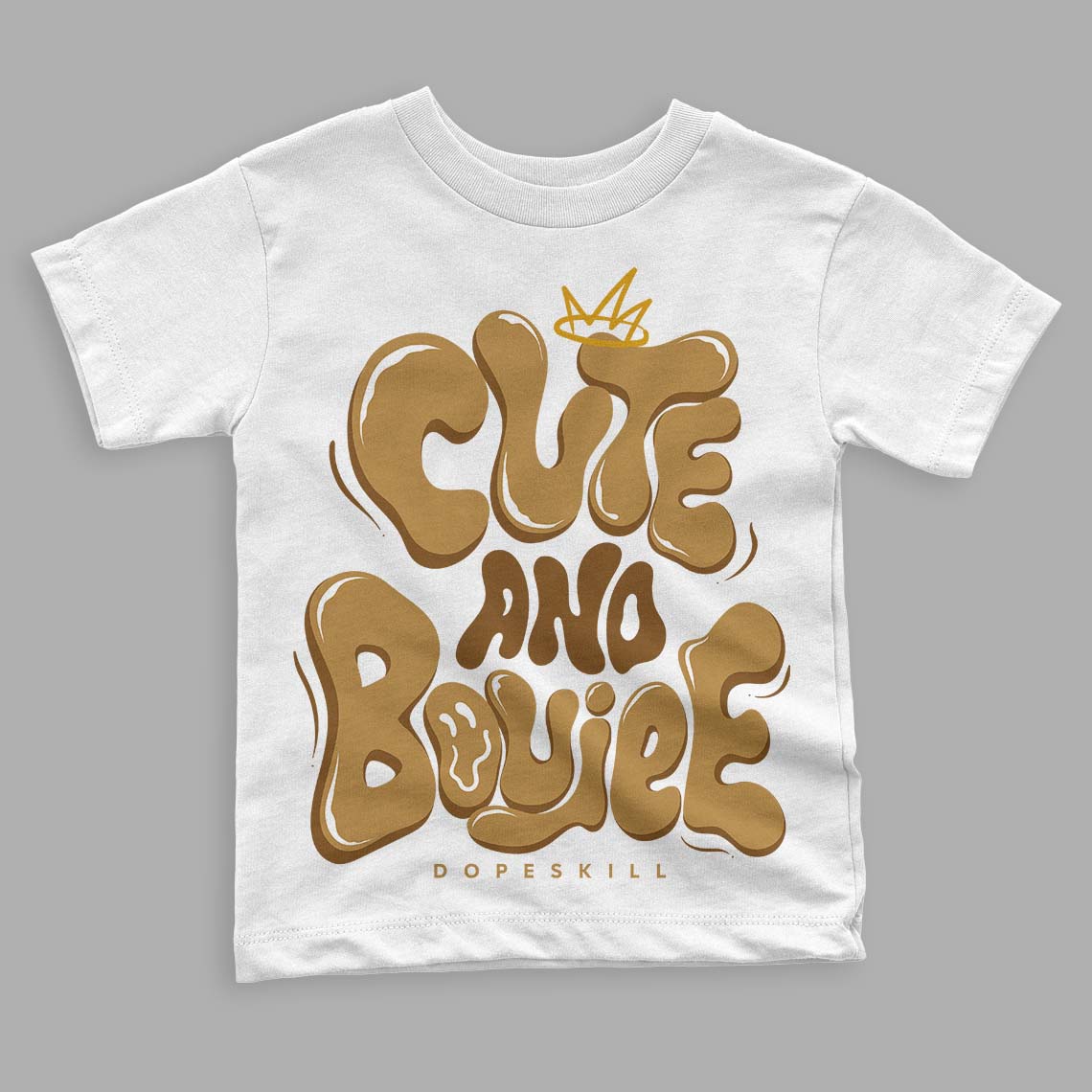 Wheat 13s superstreetwear Toddler Kids T-shirt Cute and Boujee Graphic