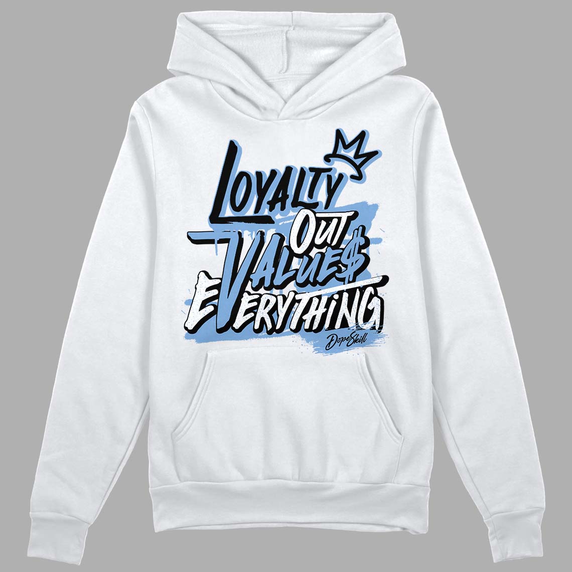 University Blue 5s superstreetwear Hoodie Sweatshirt LOVE Graphic